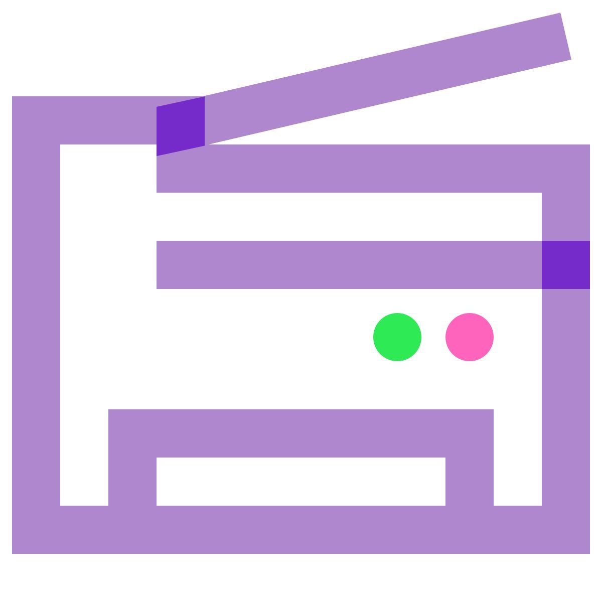 water color style photocopieuse icon