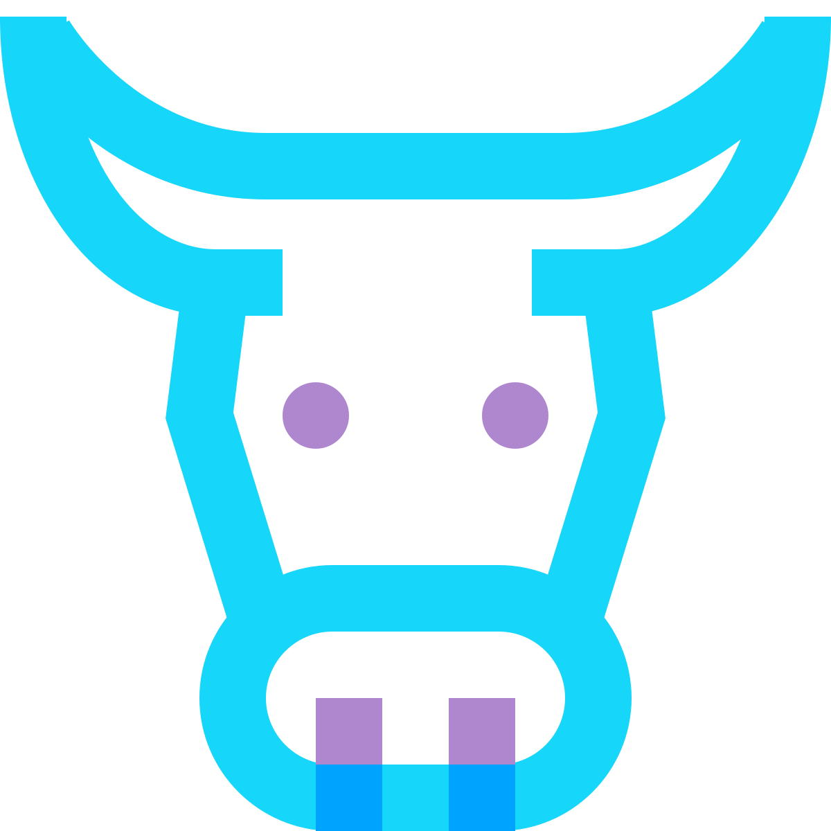 water color style cow icon