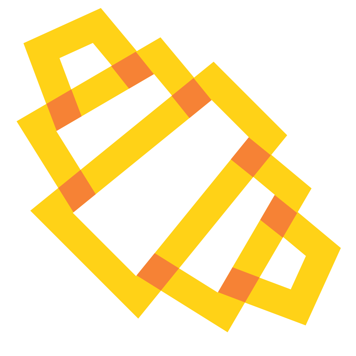 water color style croissant icon