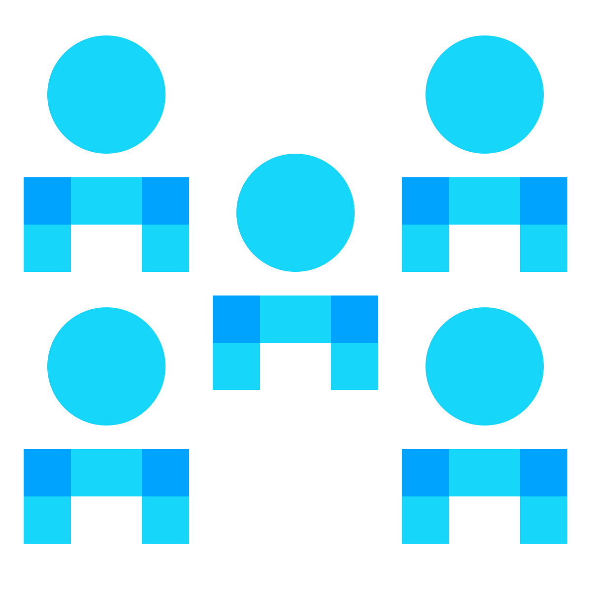 water color style crowd icon