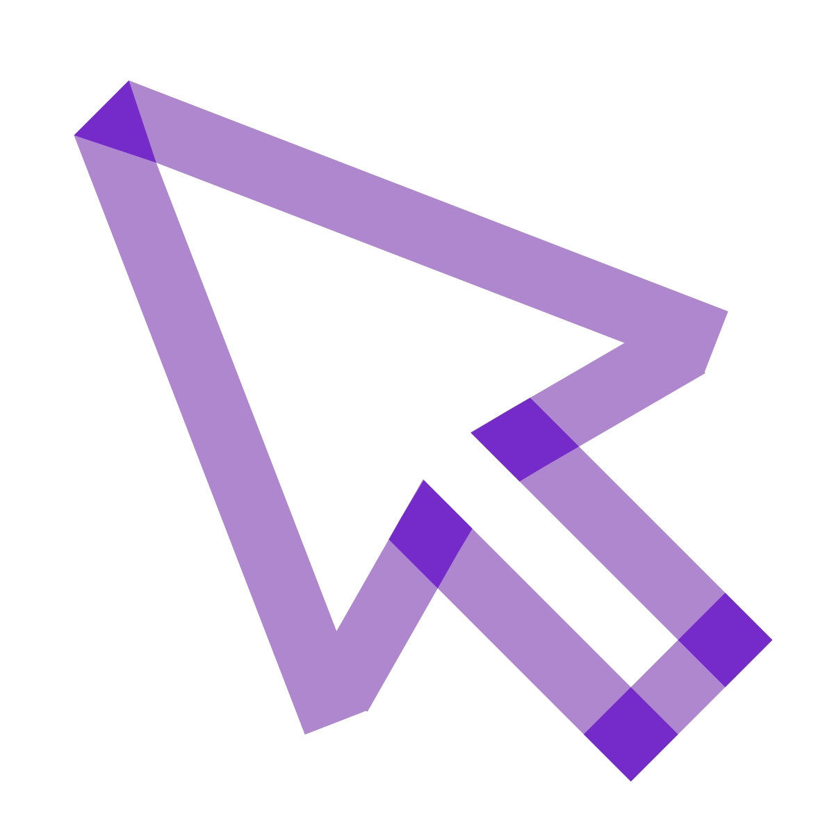 water color style cursor icon