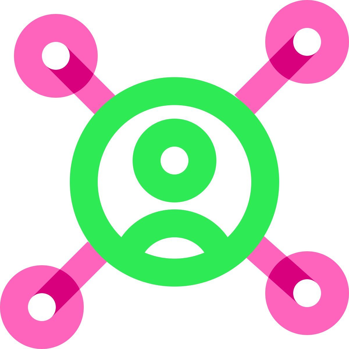 water color style 客户洞察 icon