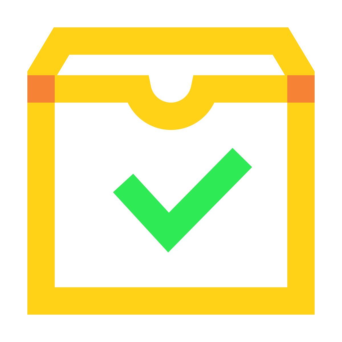 water color style daten angekommen icon