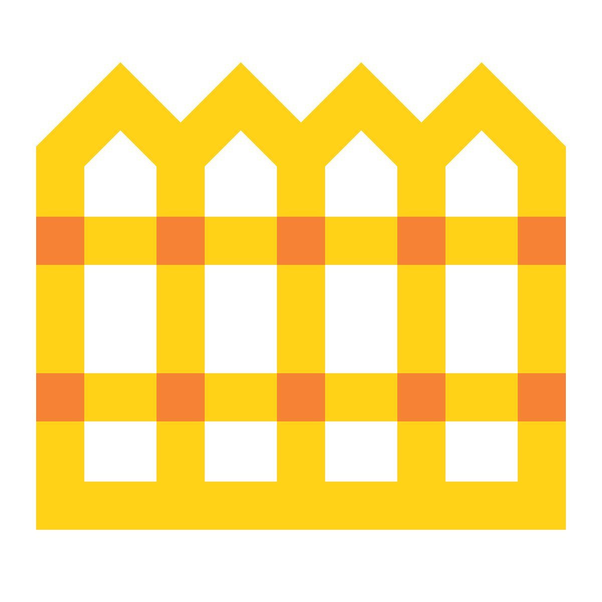 water color style fence icon