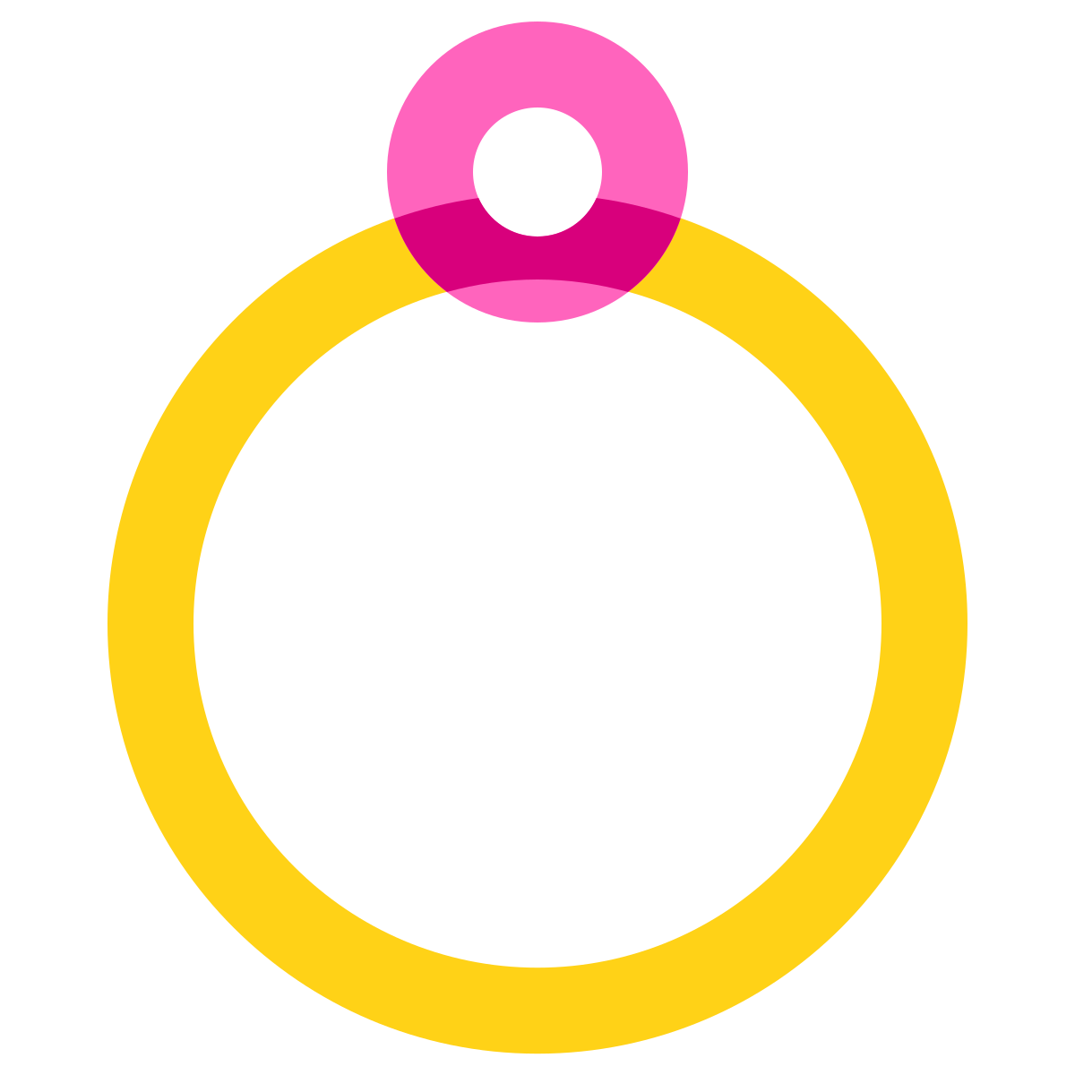 water color style diamond ring icon