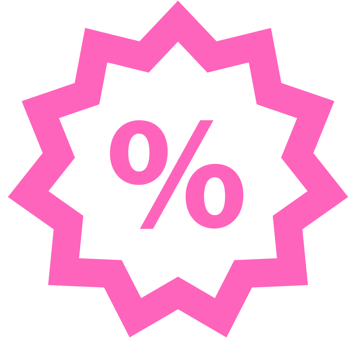 water color style discount icon