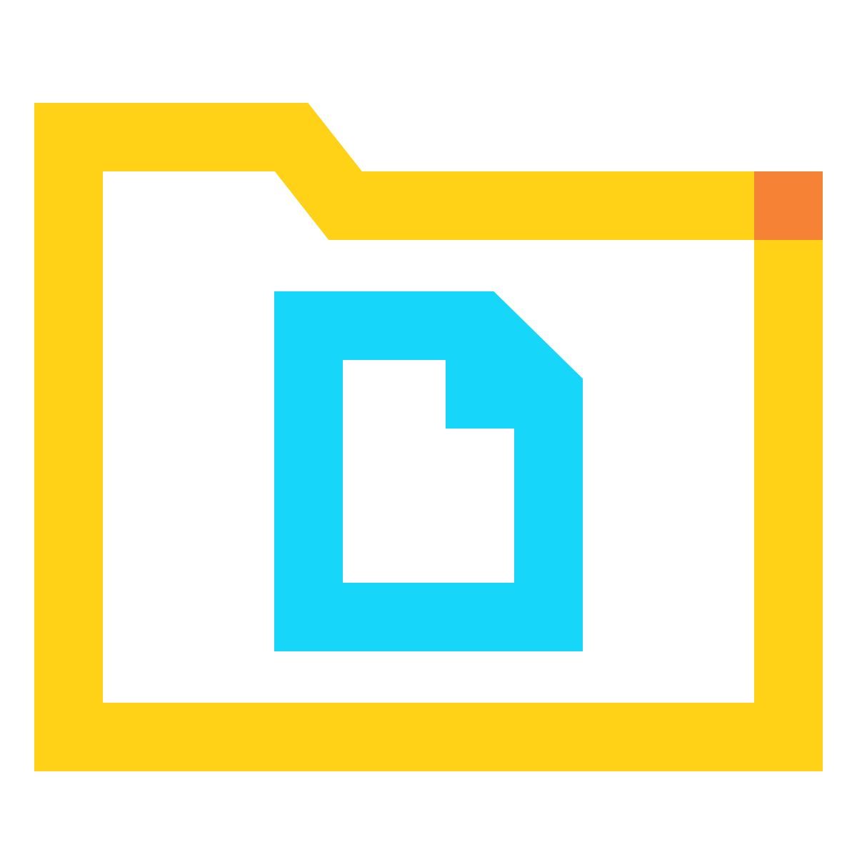 water color style 文档文件夹 icon