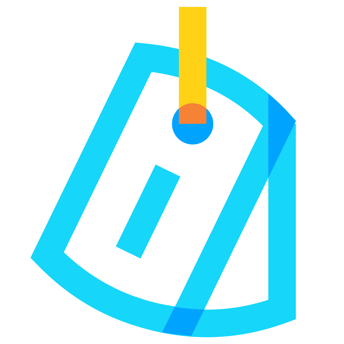 water color style dog tag icon