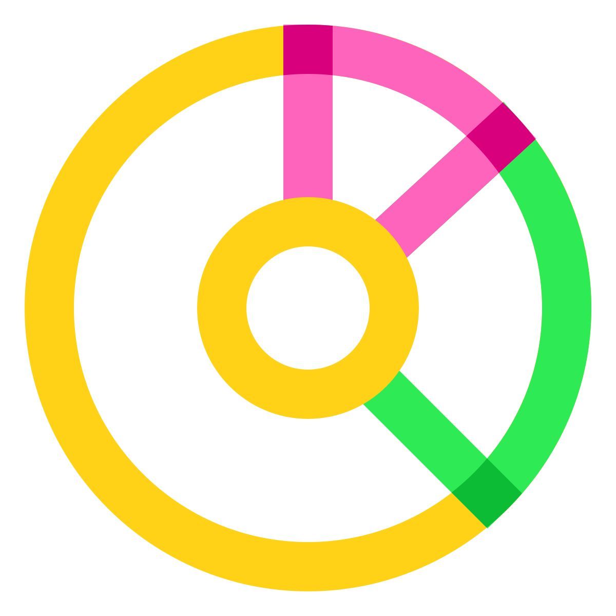 water color style 圆环图 icon