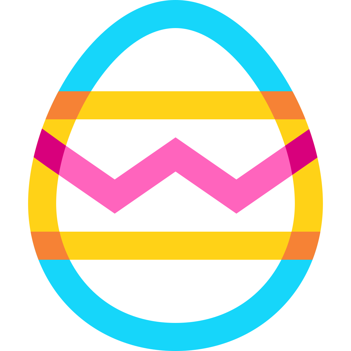 water color style easter egg icon