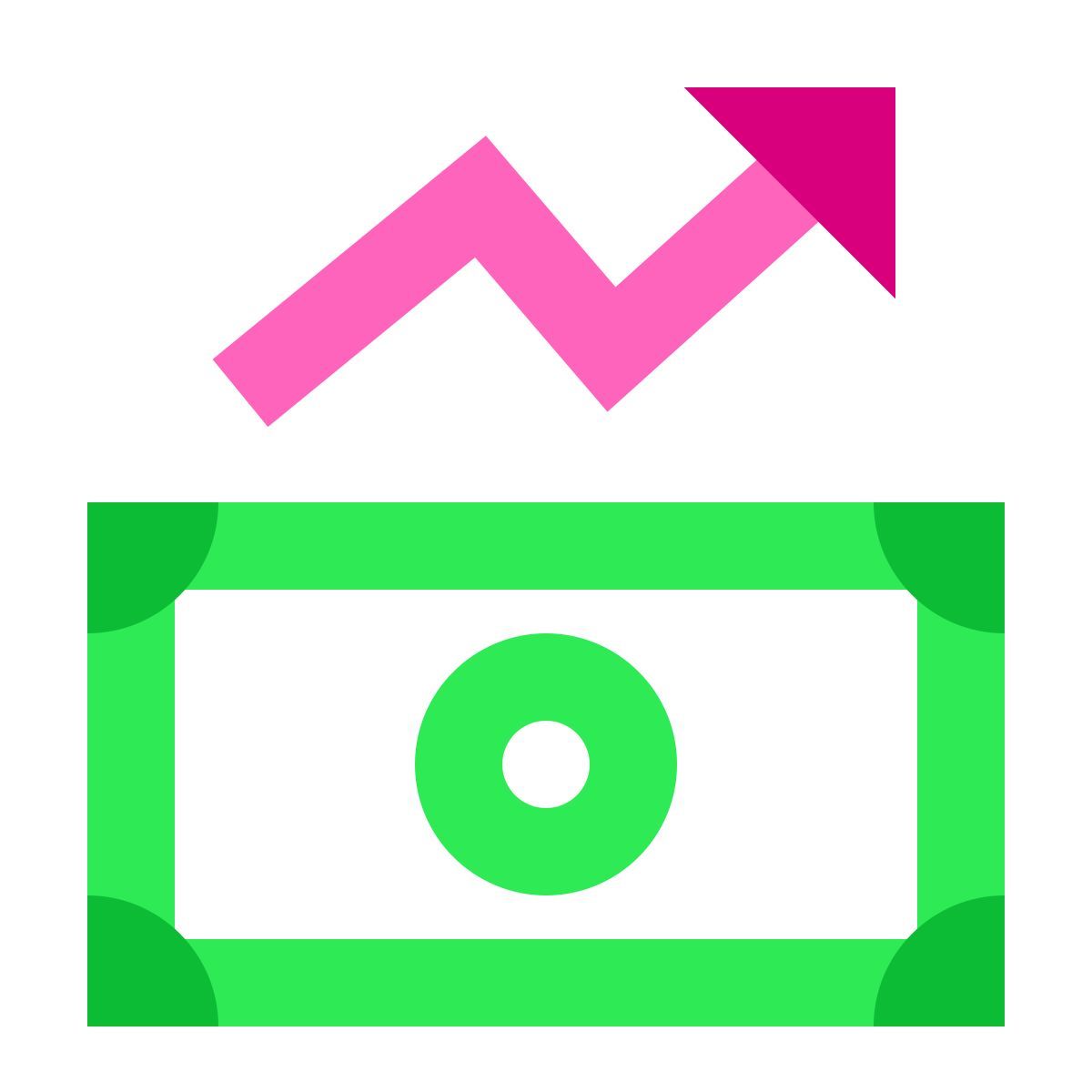 water color style amélioration économique icon