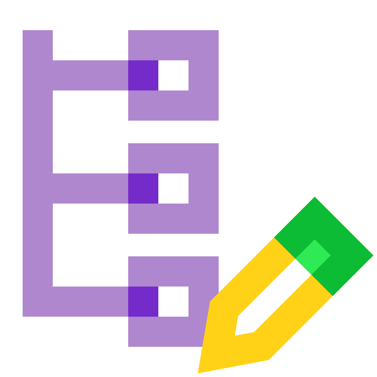 water color style edit node icon