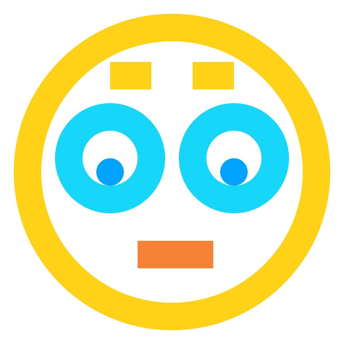 water color style embarrassé icon