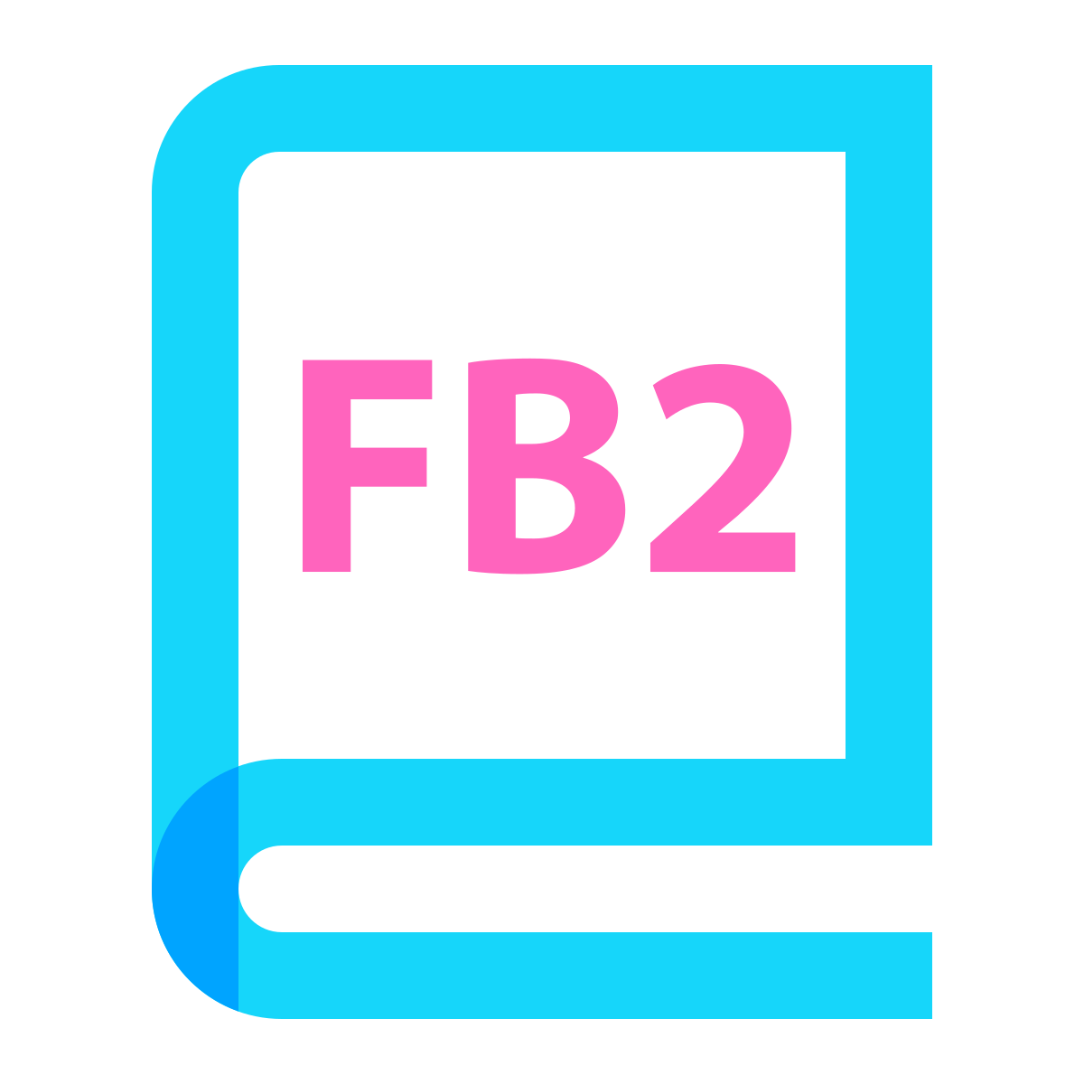 water color style fb2 icon