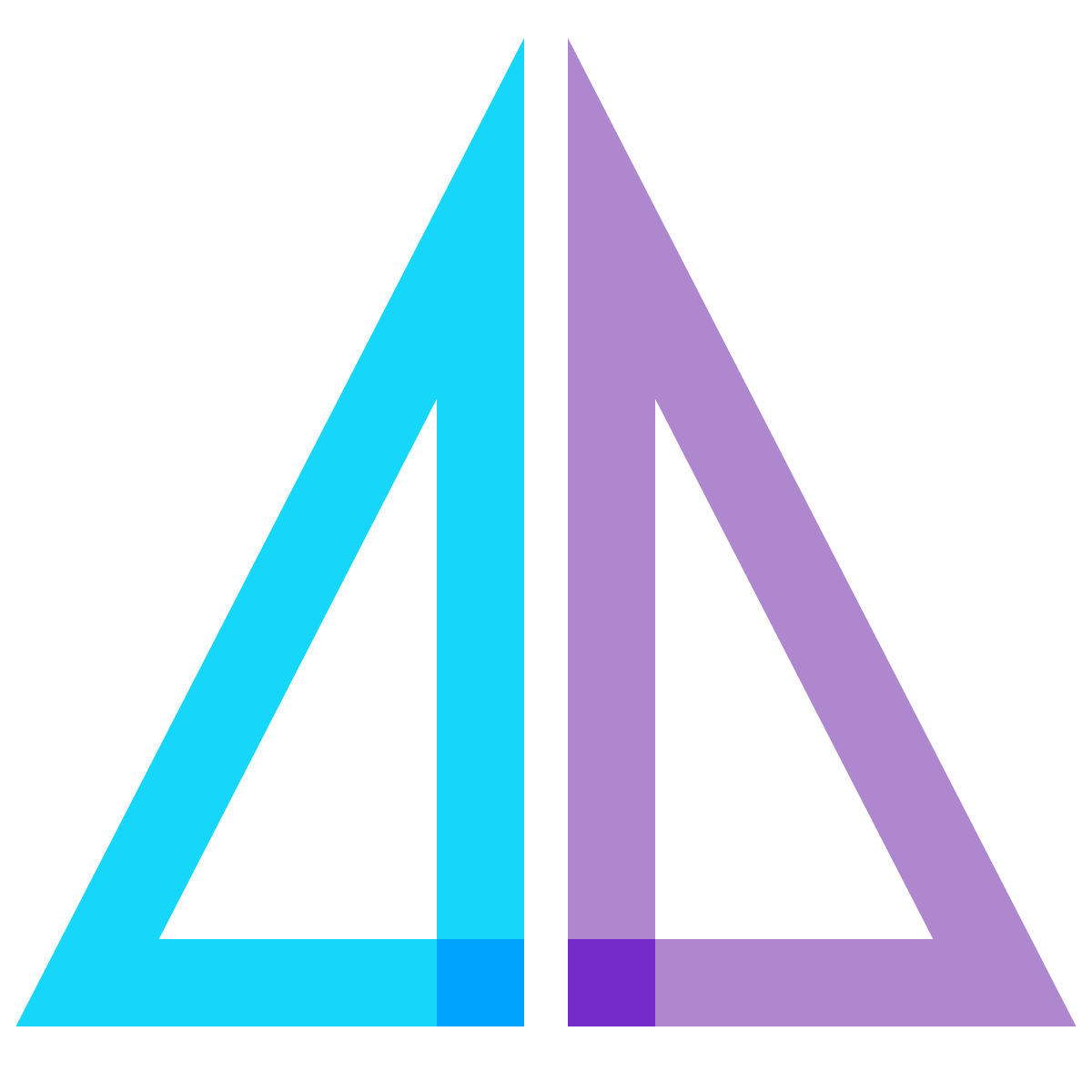 water color style flip vertical icon