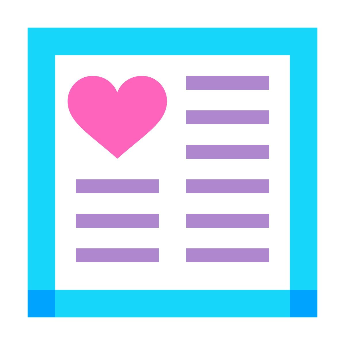 water color style 为了你 icon