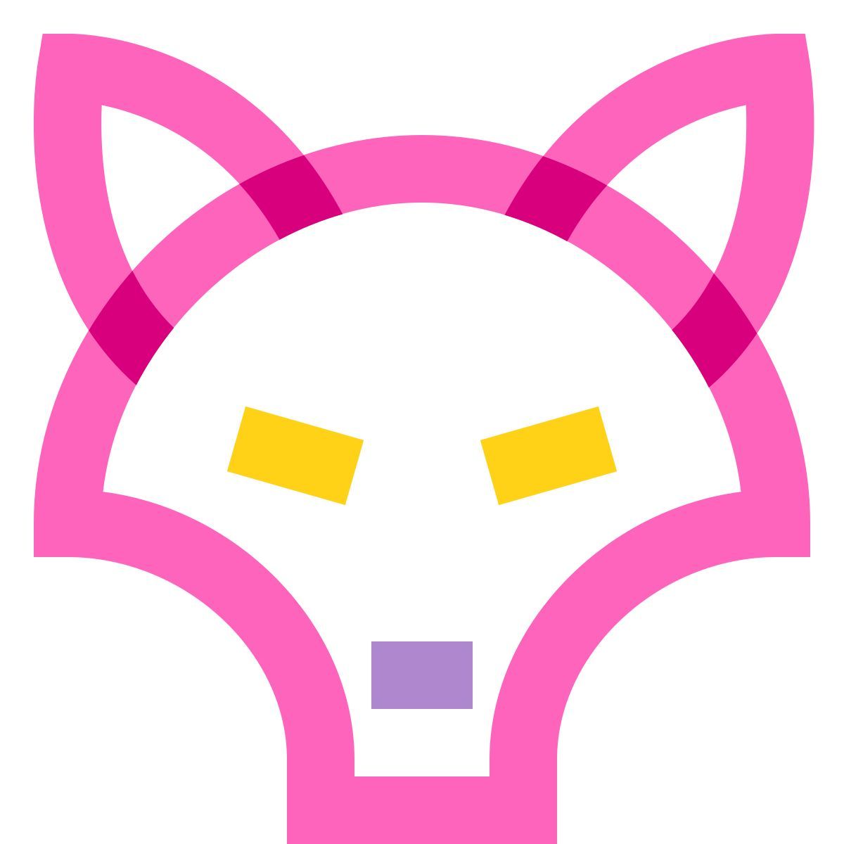 water color style fox icon