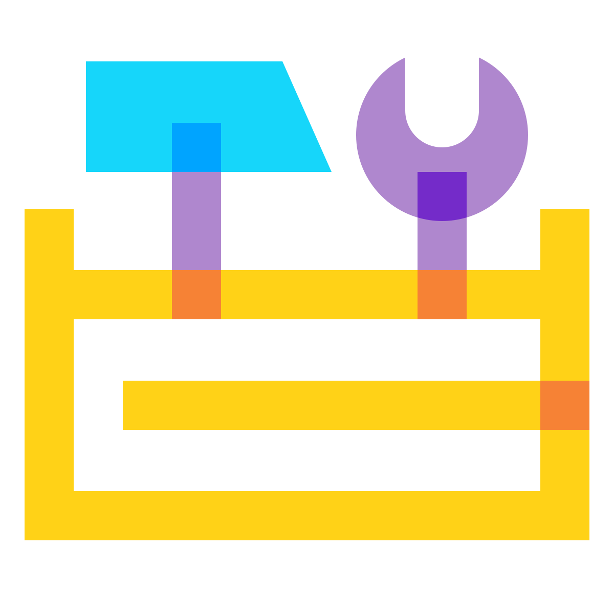 water color style full tool storage box  icon