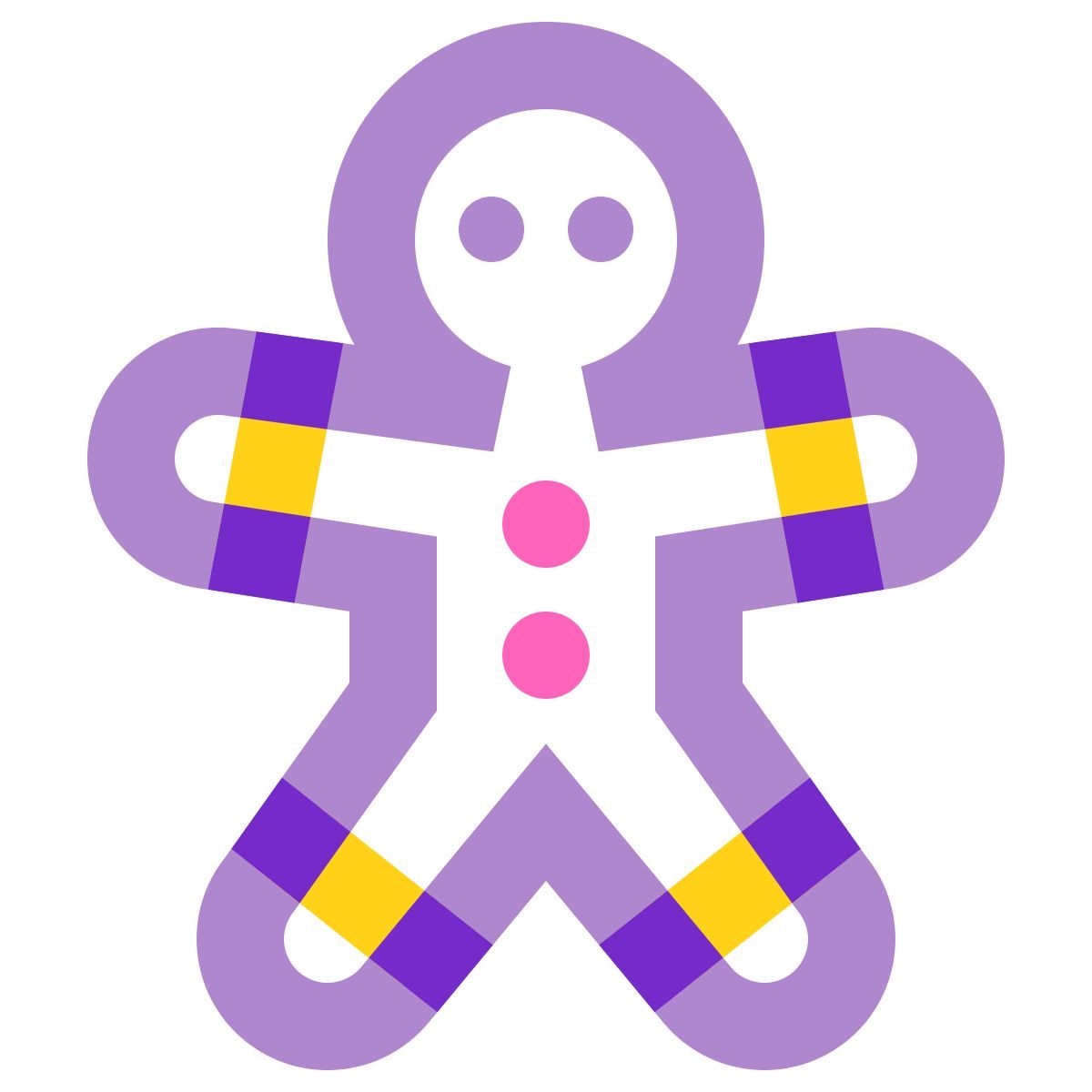 water color style 진저 브레드 남자 icon