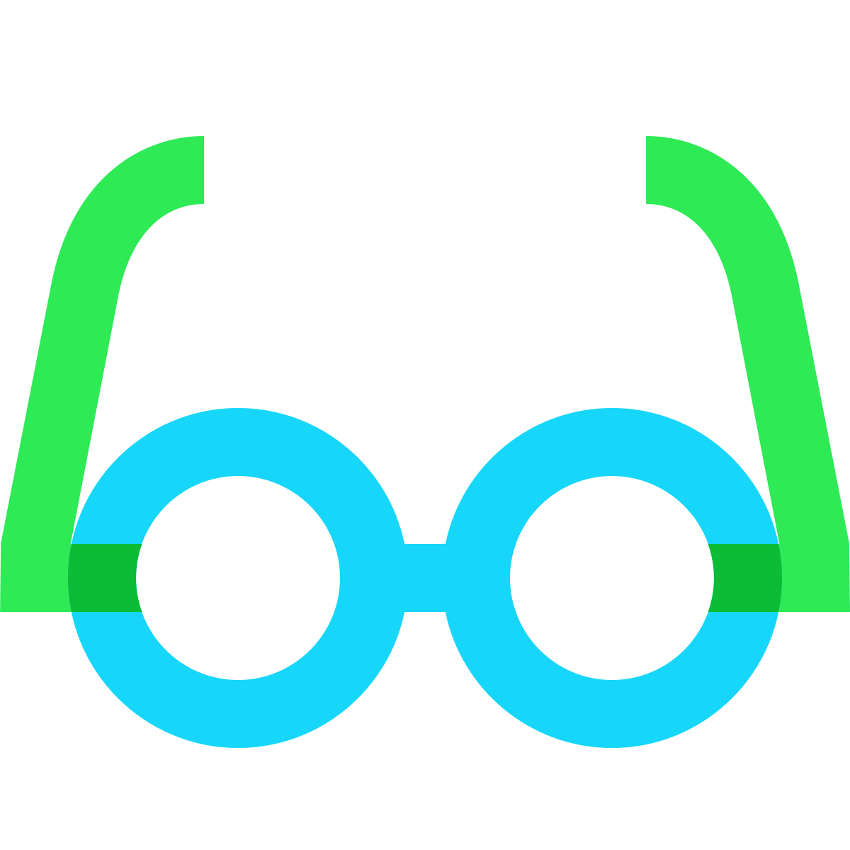 water color style glasses icon