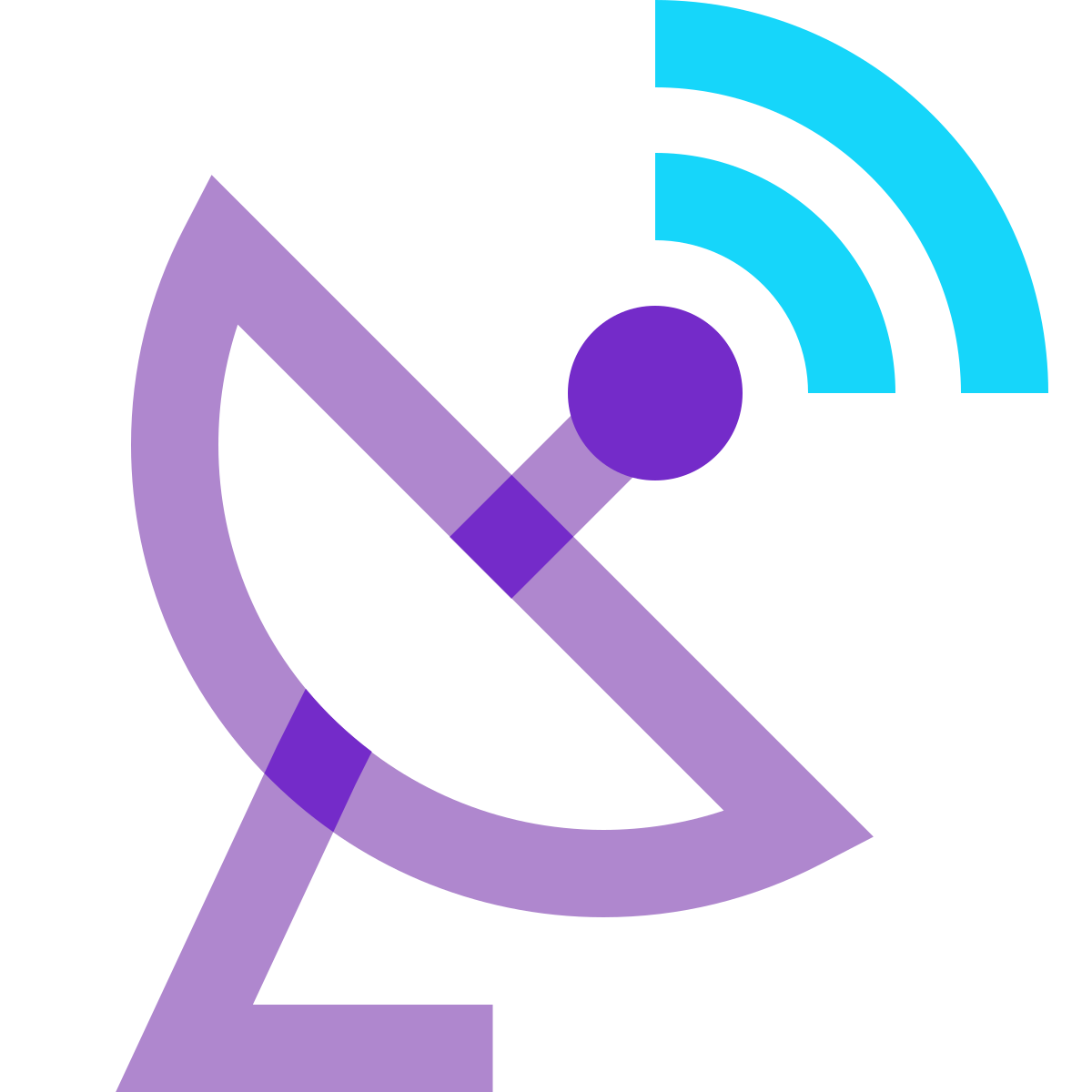 water color style gps receiving icon