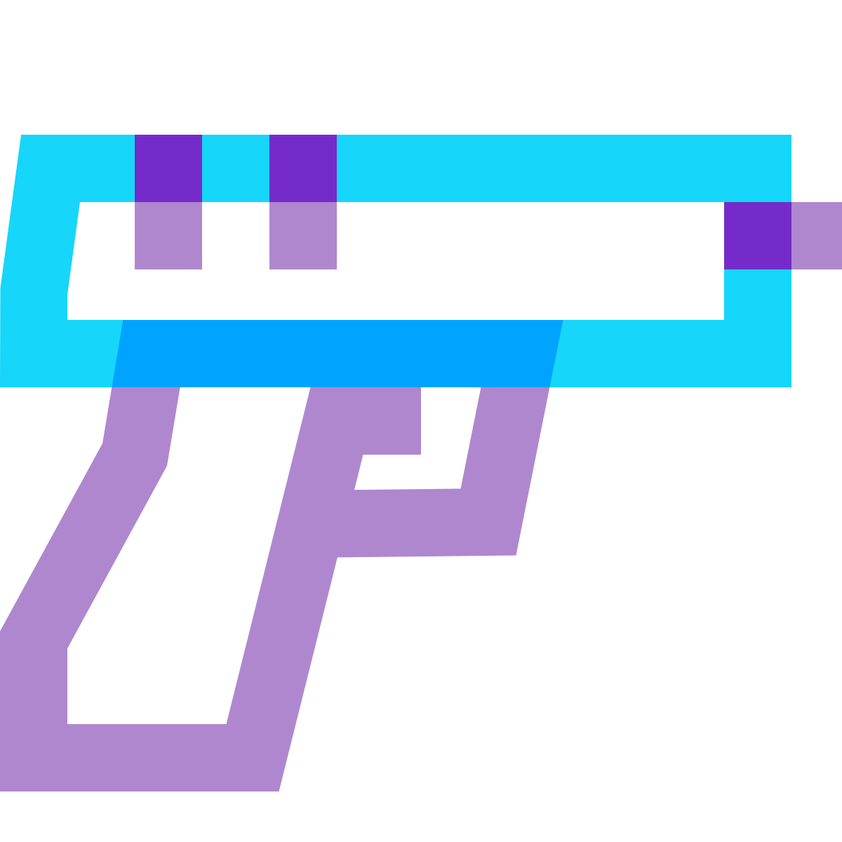 water color style gun icon