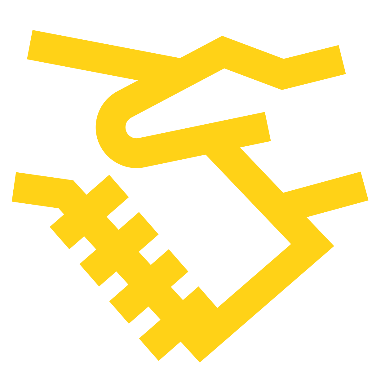 water color style handshake icon