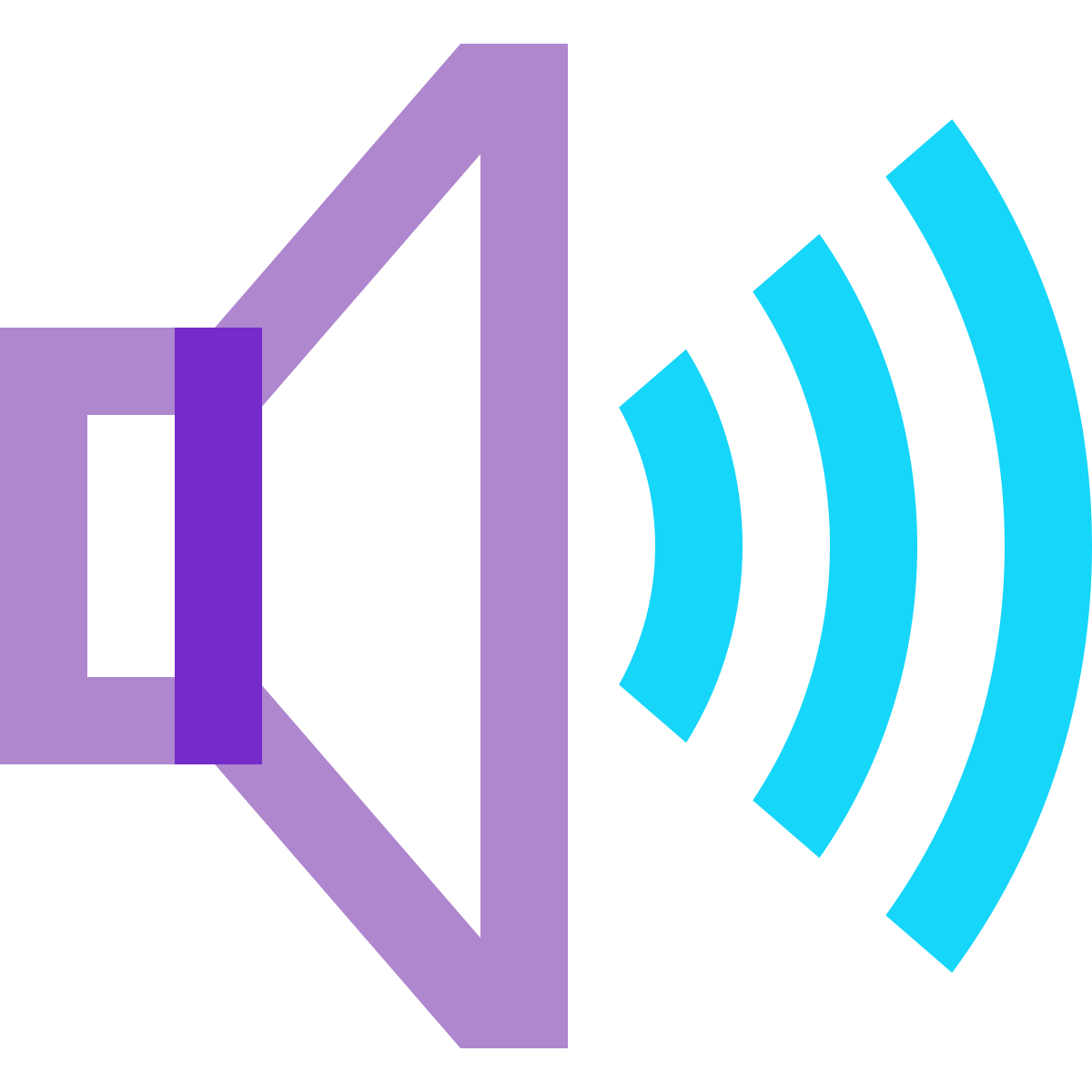 water color style high volume icon