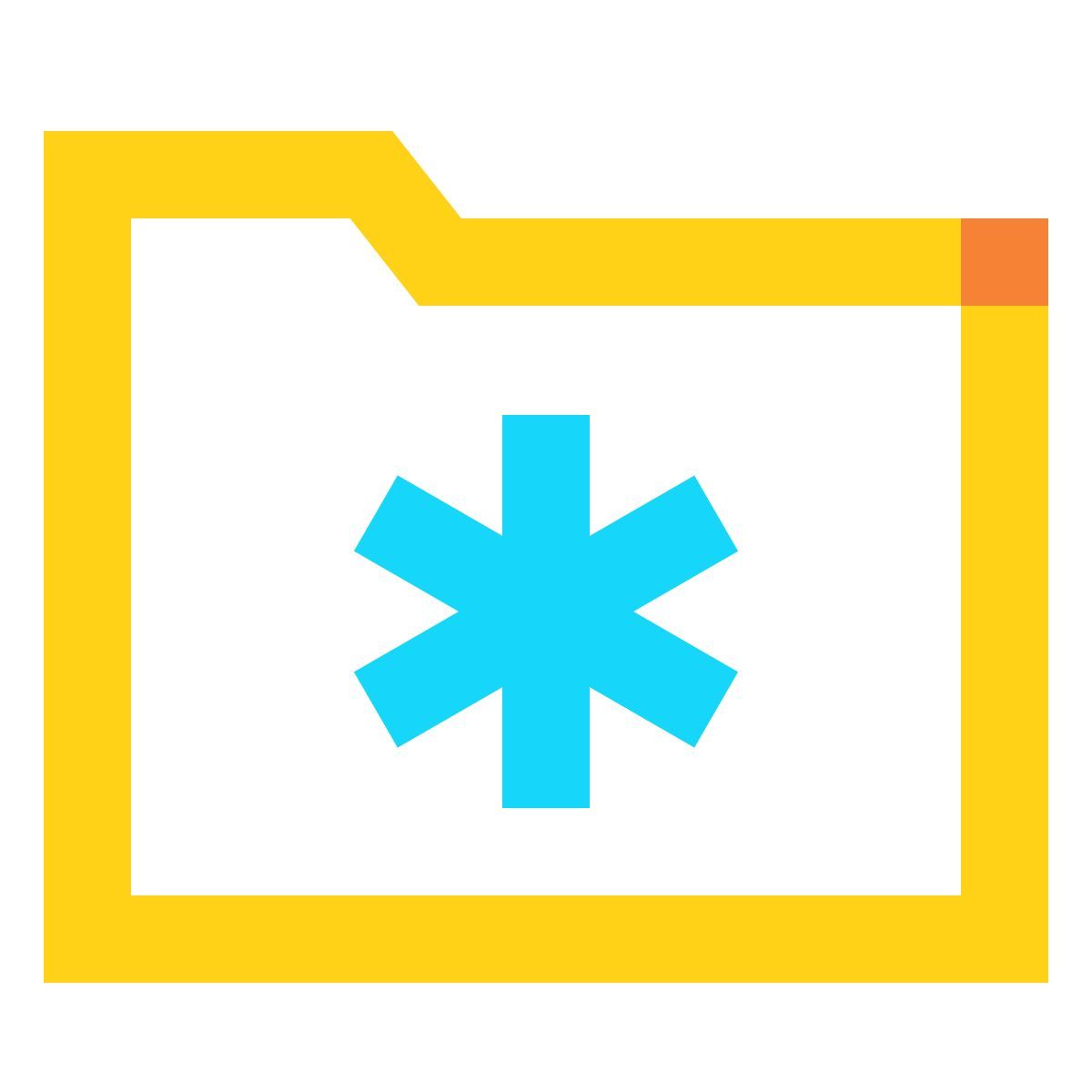 water color style 병원 폴더 icon