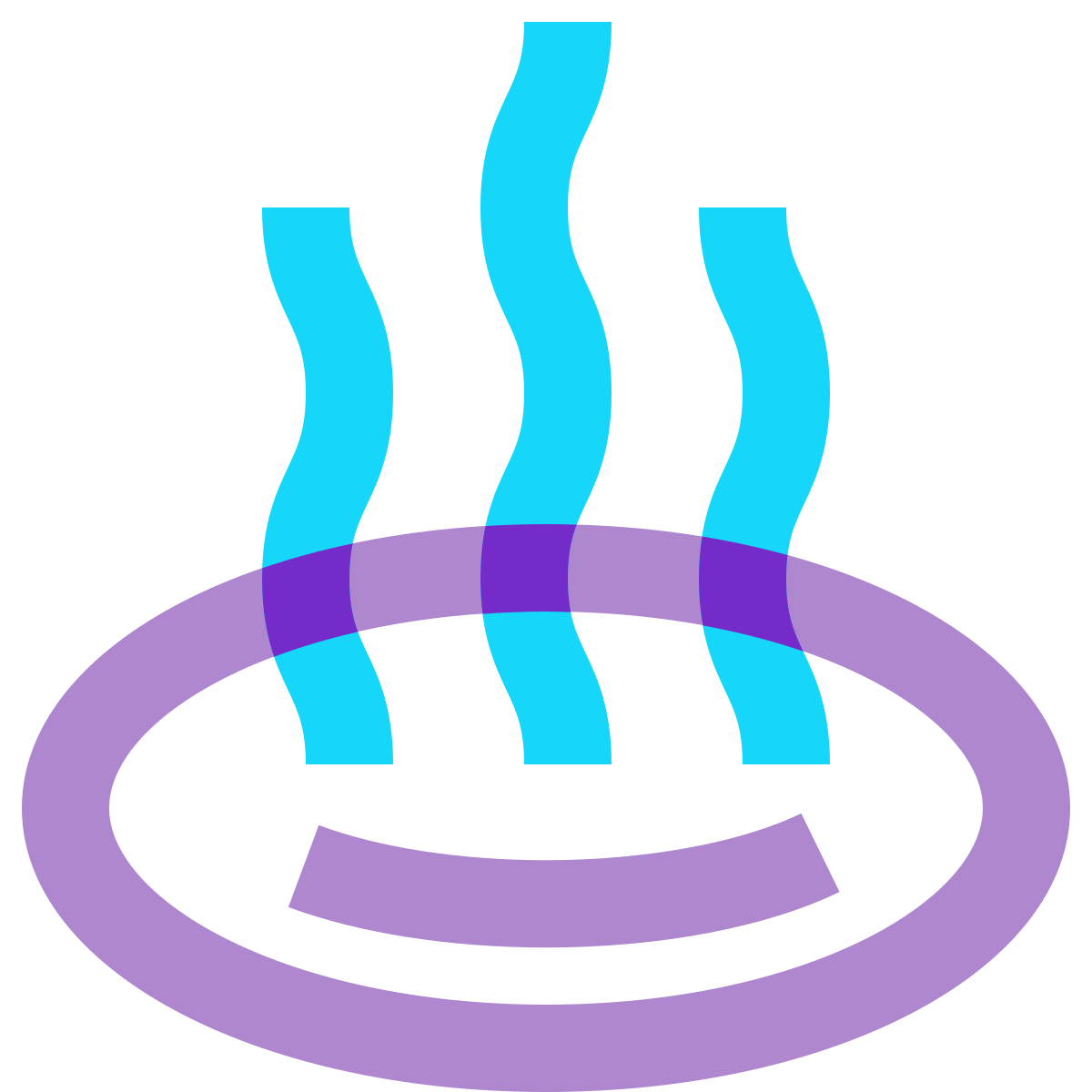 water color style hot springs icon