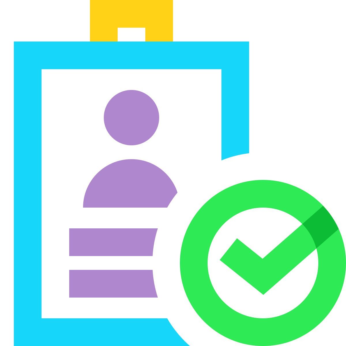 water color style identité vérifiée icon