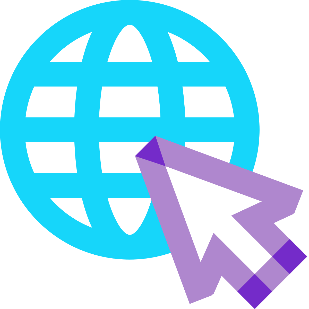 water color style internet icon