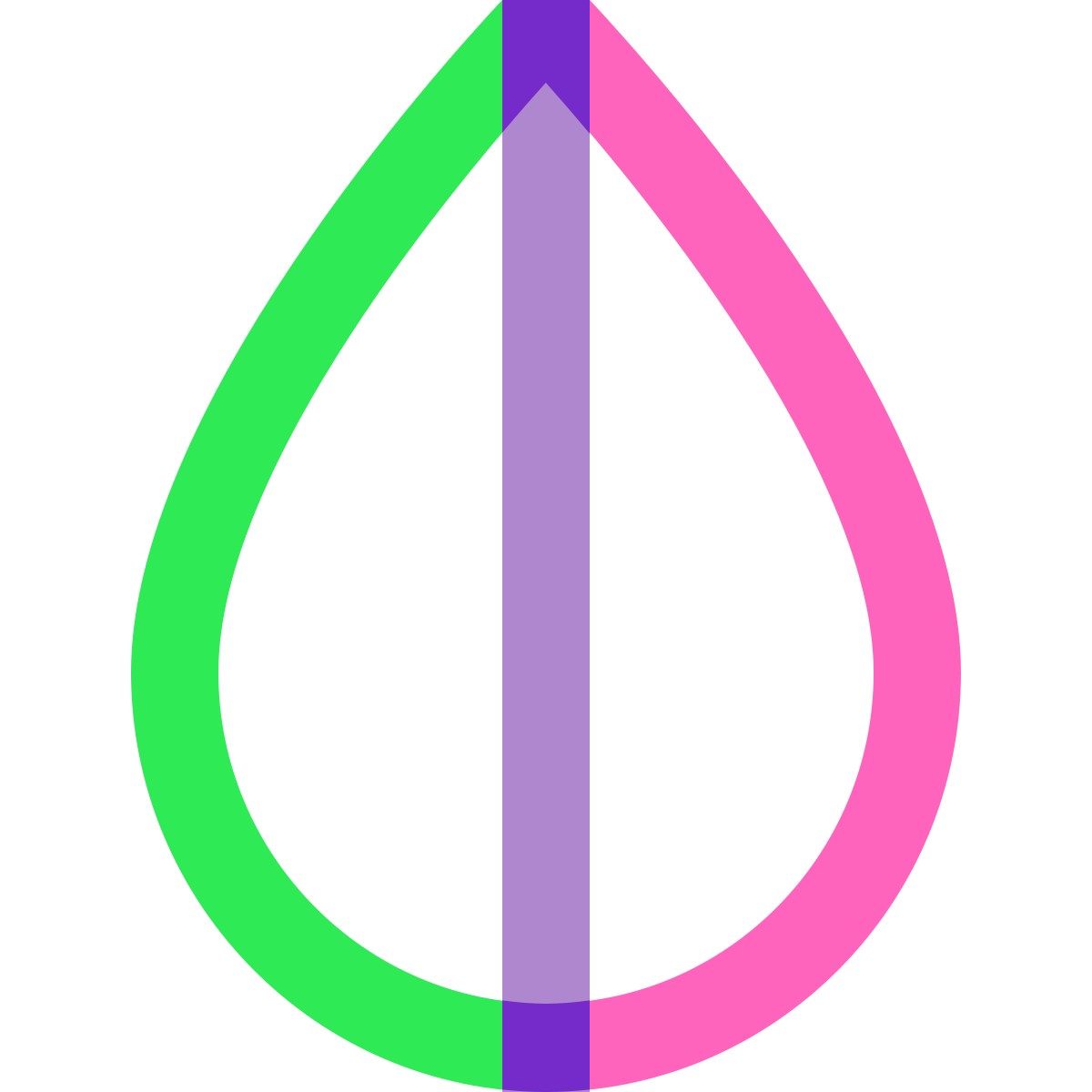 water color style invert colors icon