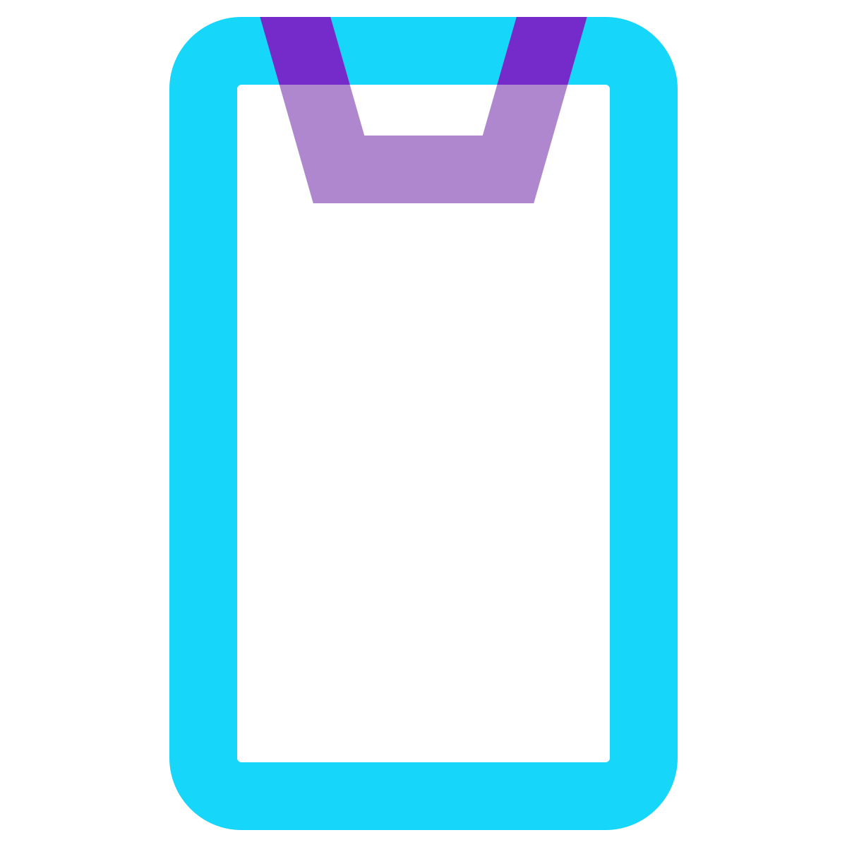 water color style iphone x icon