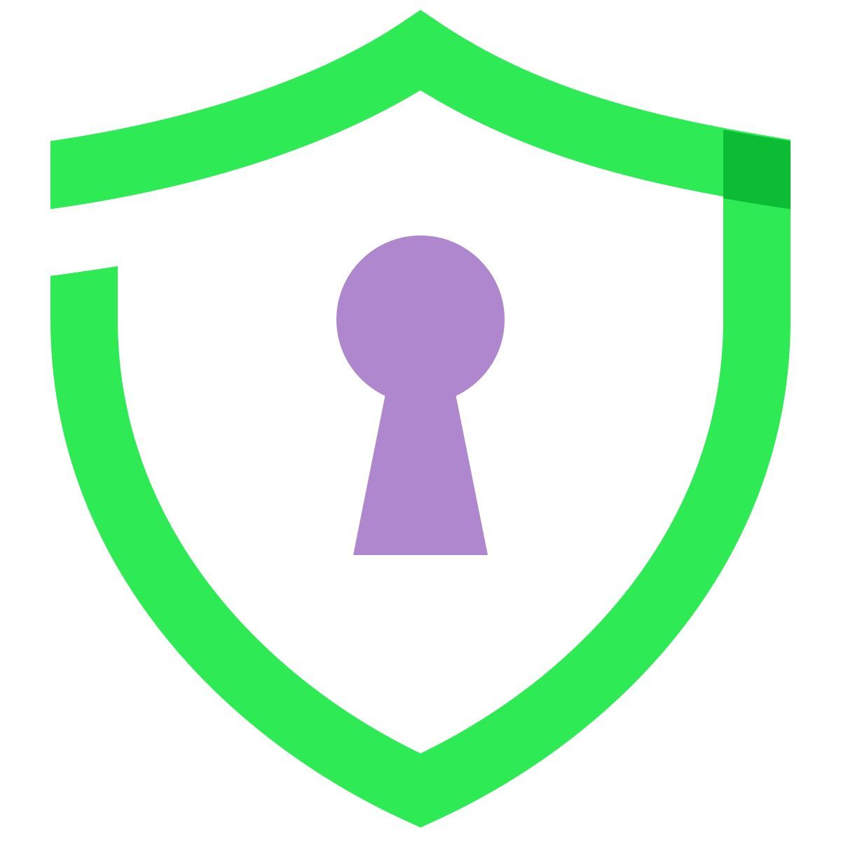 water color style 열쇠 구멍 방패 icon