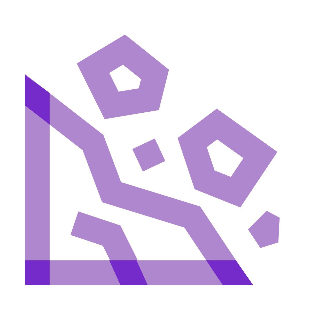 water color style erdrutsch icon