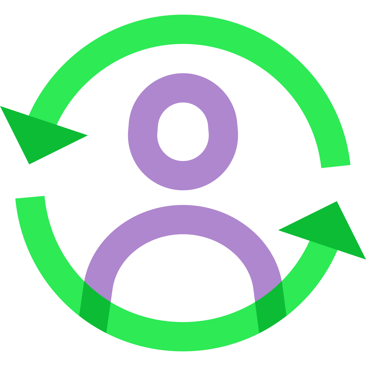 water color style lifecycle icon