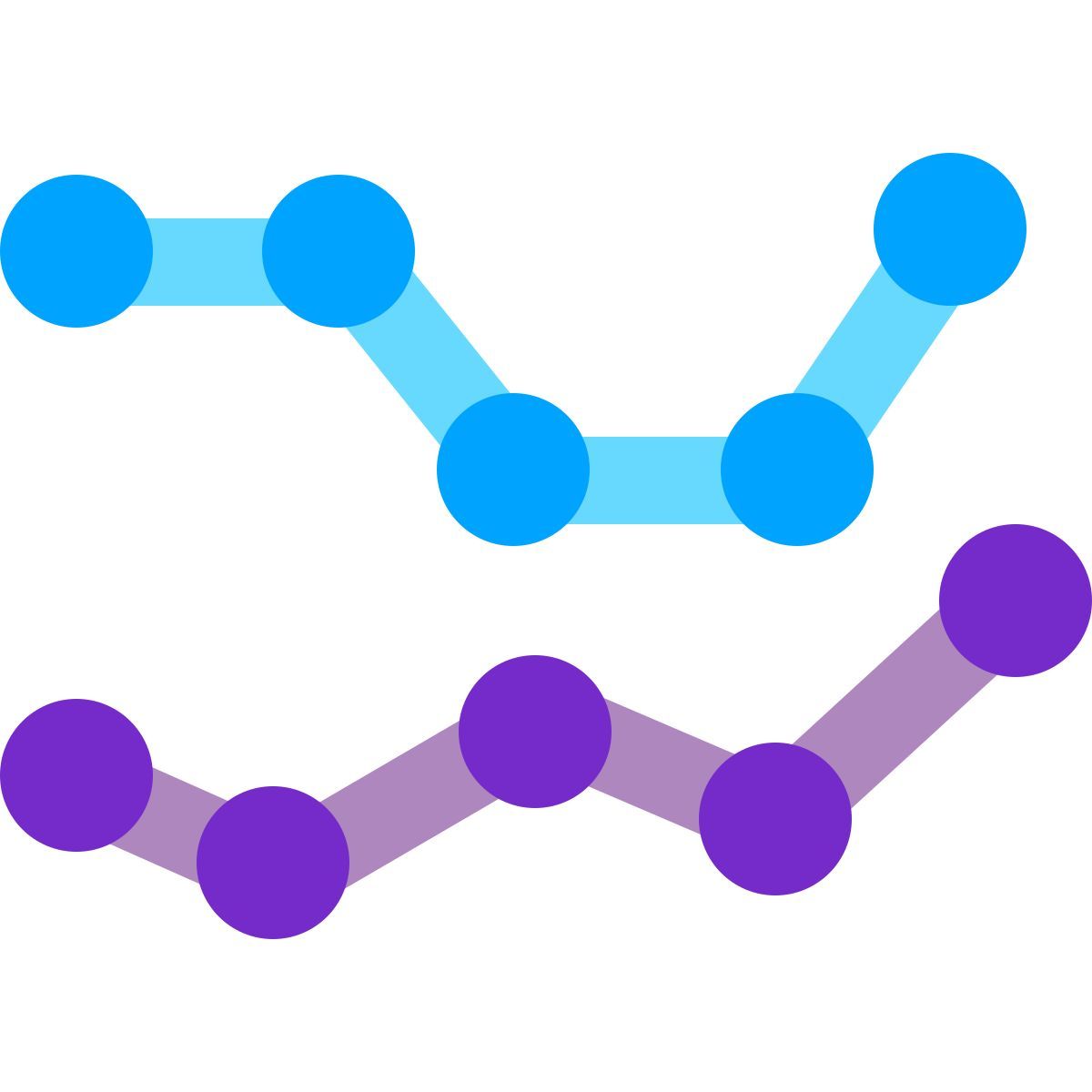 water color style 折线图 icon