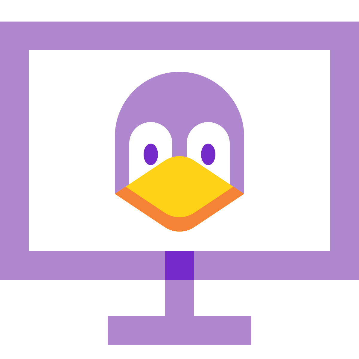 water color style linux client icon