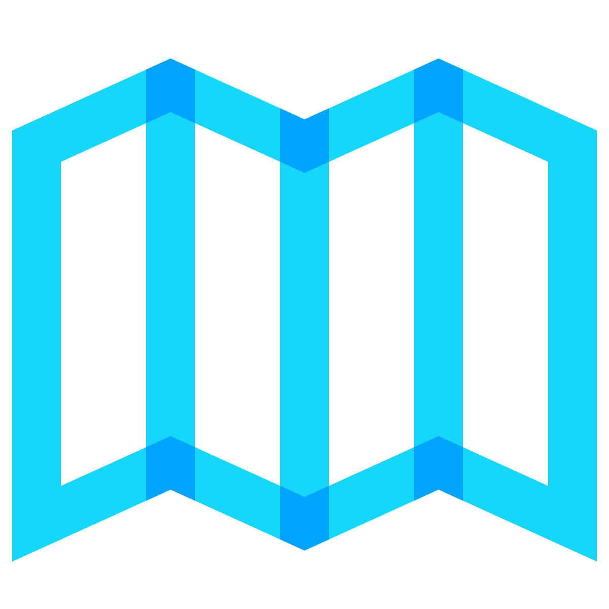 water color style map icon