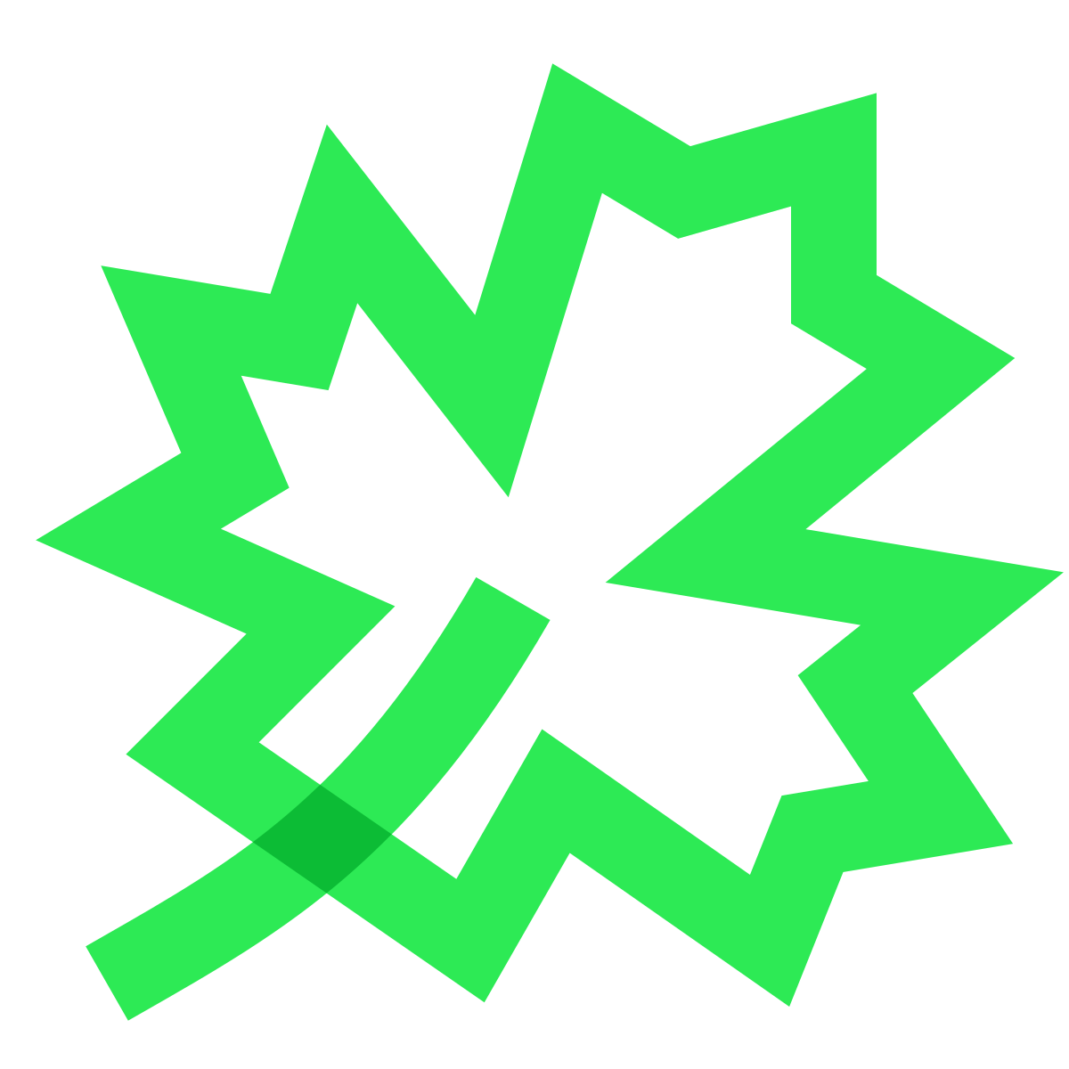 water color style maple leaf icon