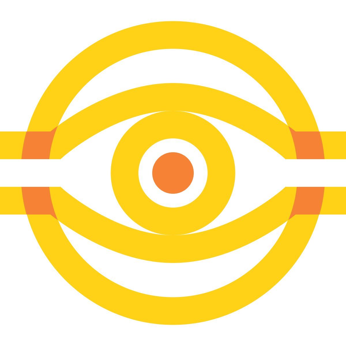 water color style millenium eye icon