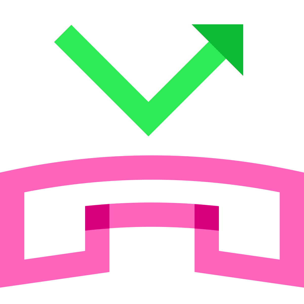 water color style missed call icon