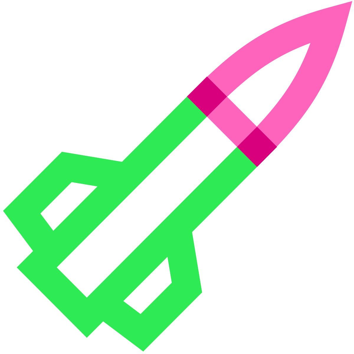 water color style míssil icon