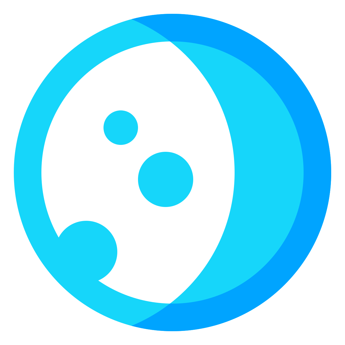 water color style moon icon