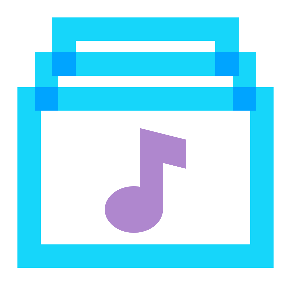 water color style music library icon