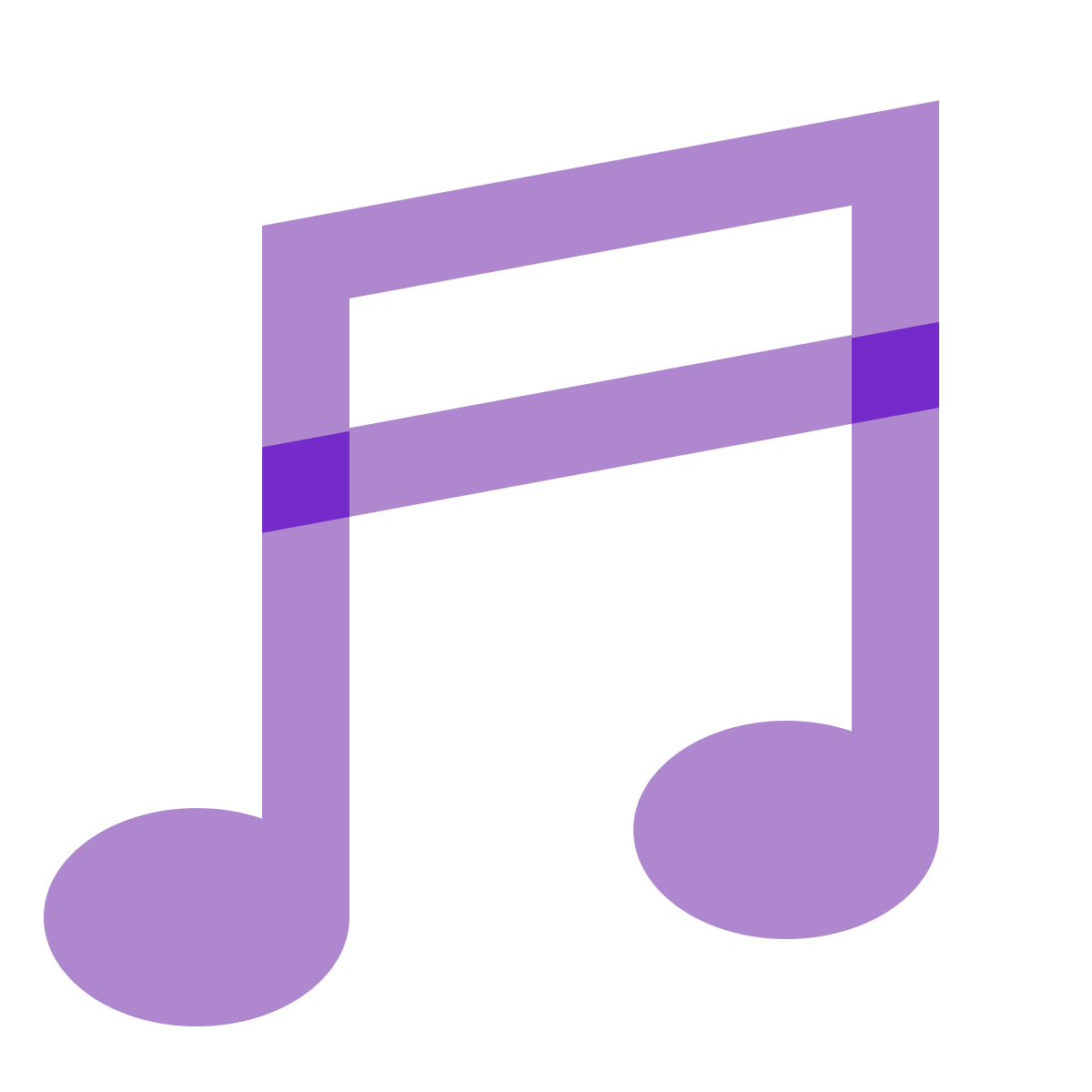 water color style musical notes icon