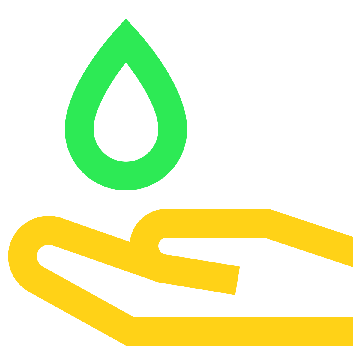 water color style oil massage icon