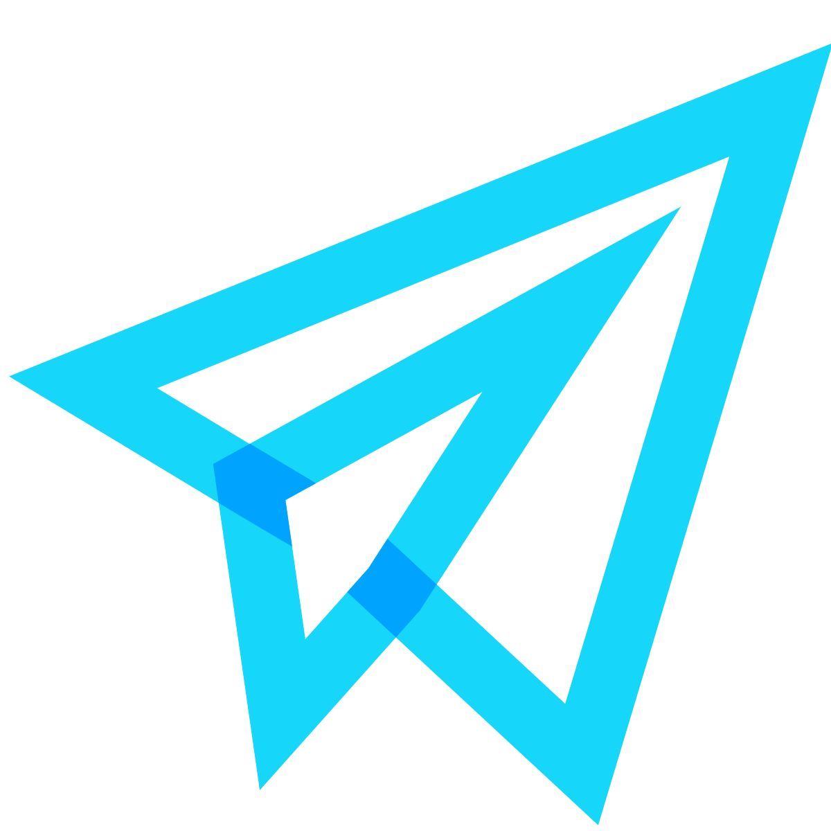 water color style aereo di carta icon