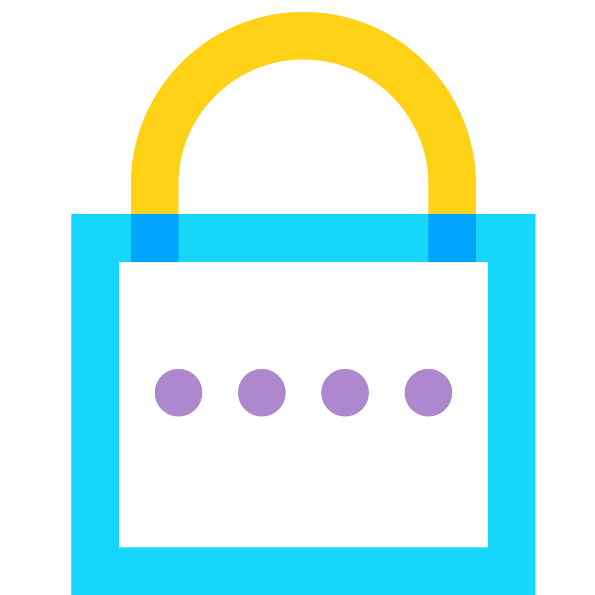 water color style password icon